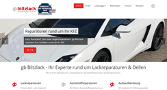 Desktop Screenshot of blitz-lack.de